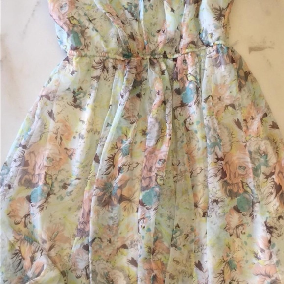 RACHAEL & CHLOE FLORAL SUNDRESS SZ M mini v- neck - Picture 3 of 8